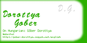 dorottya gober business card